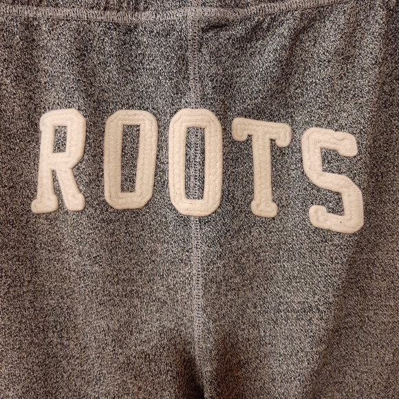 Roots Sweatpants Women's Large Gray Organic Cotton Loungewear Athleisure Joggers - Picture 5 of 9